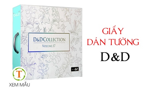 gia giay dantuong, bảng giá giấy dán tường D&D