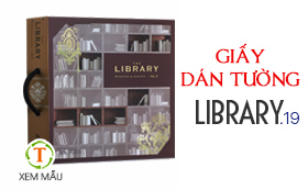 Giấy dán tường library