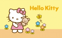 Giấy dán tường hello kitty đep, dễ thương cho bạn chọn.