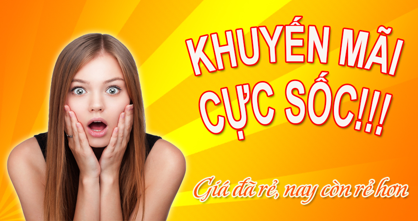 khuyen mai cuc soc giay dan tuong