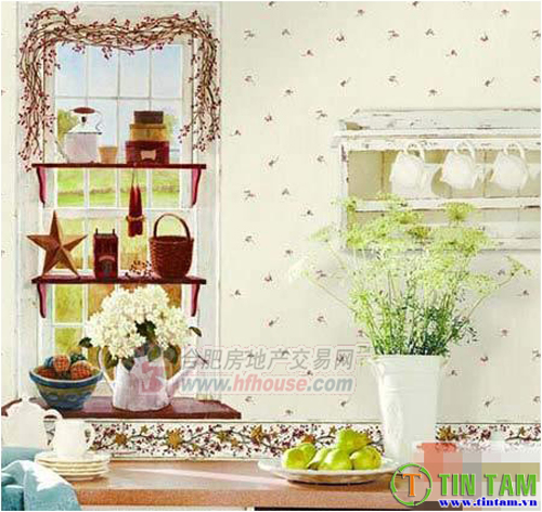 giấy dán tường phòng bếp