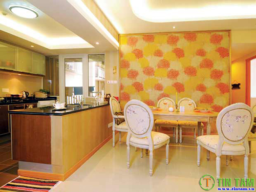 giấy dán tường nhà bếp