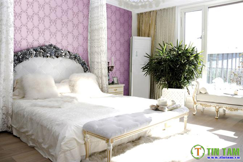 giấy dán tường phòng ngủ