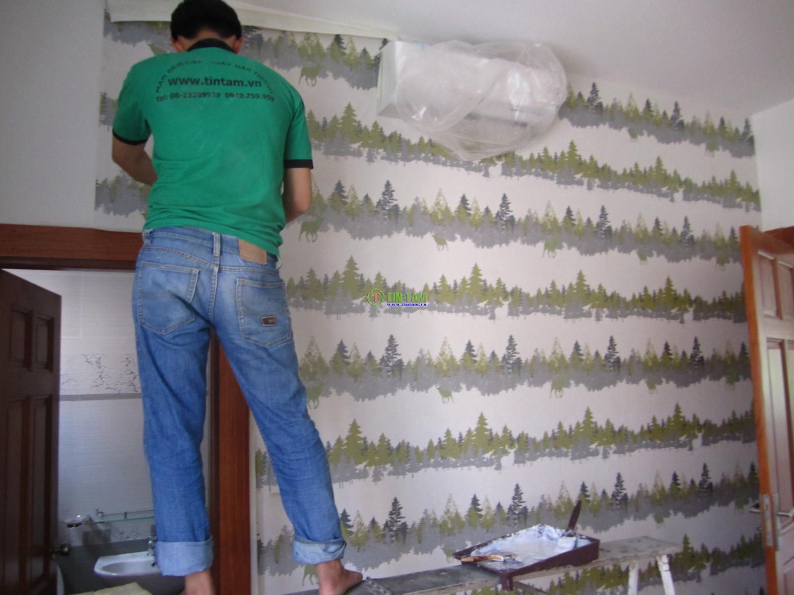 thi công giấy dán tường giá rẻ 5